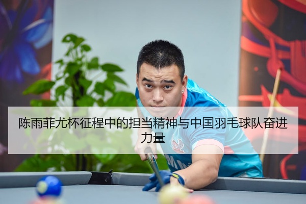 陈雨菲尤杯征程中的担当精神与中国羽毛球队奋进力量